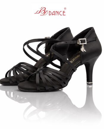 BD dance shoes 216G Style - Black Satin